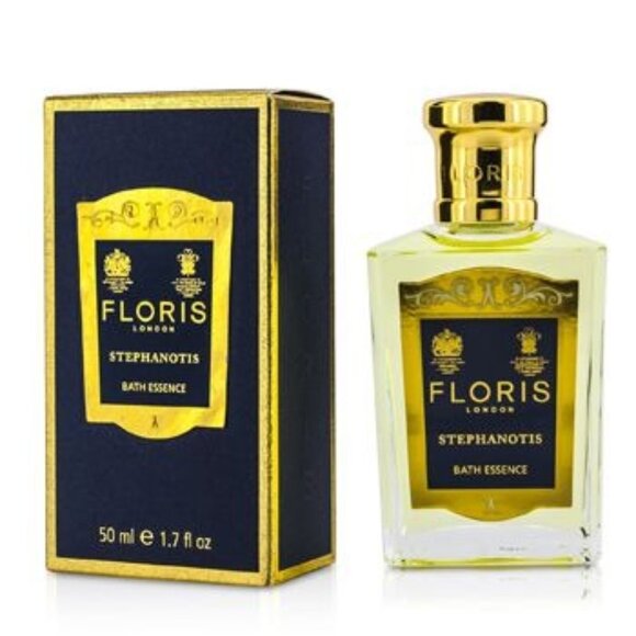 Floris London Stephanotis Bath Essence 50ml Glass Bottle Nourishing Body Oil - Picture 1 of 5